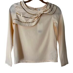 Carrement Beau blouse Sz 12Y elegant formal wear baby shower party Holiday